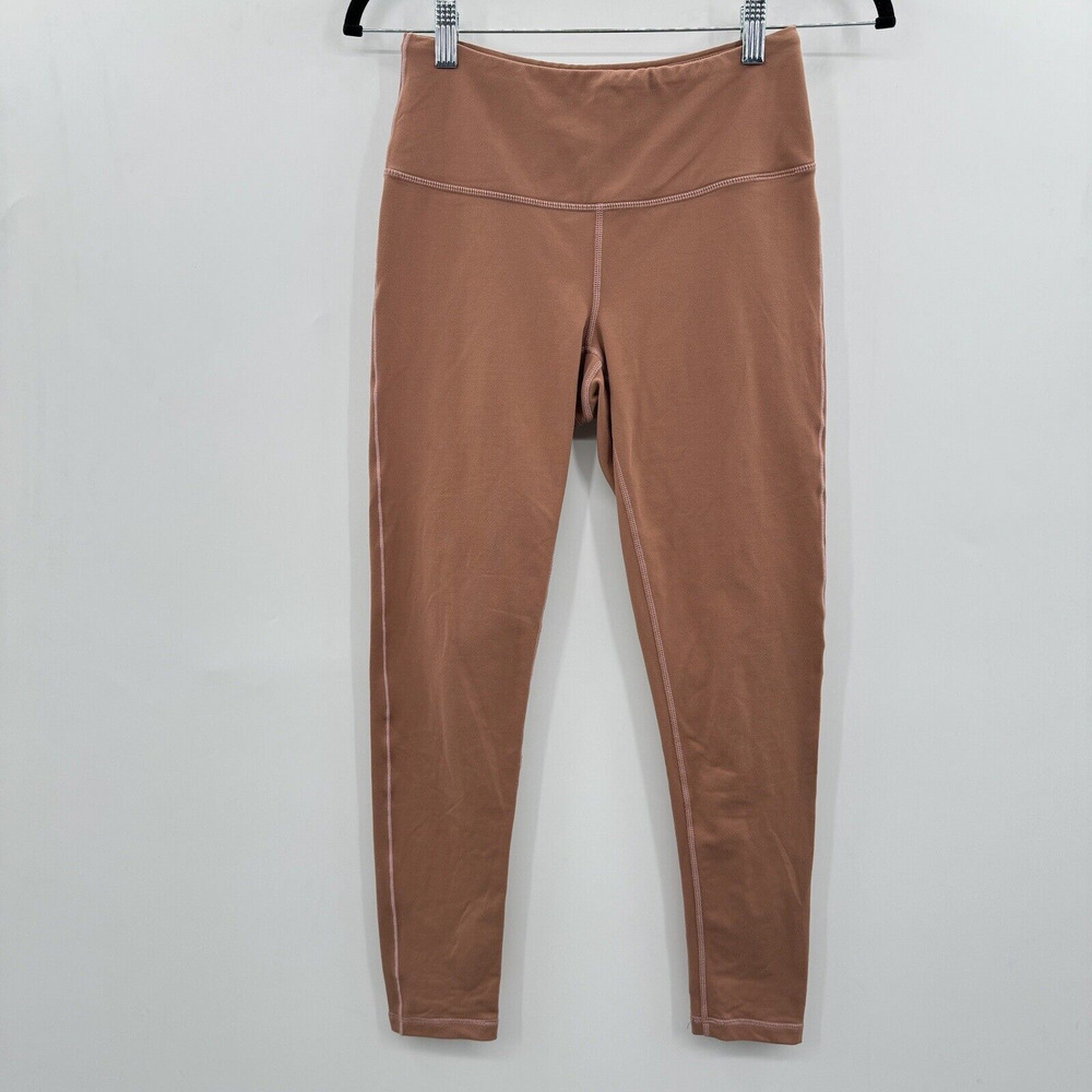 Prana Yoga 7/8 Leggings Size S Brown High Rise Soft 25" Inseam
